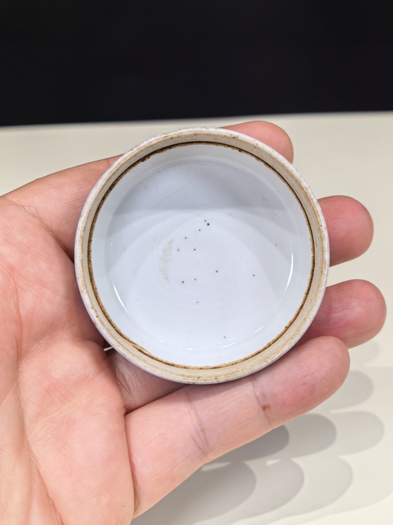 清中晚期 青花“卢仝清玩”烹茶图小茶叶罐 - 图18