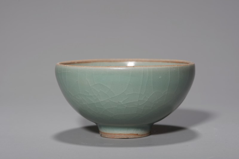 明代 龙泉窑粉青釉泡泡盏 - 图4