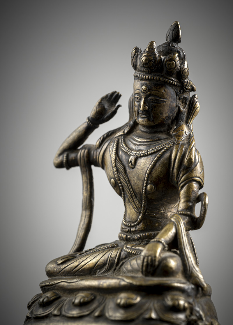 A BRONZE FIGURE OF NAMPAR GYALWA - 图3