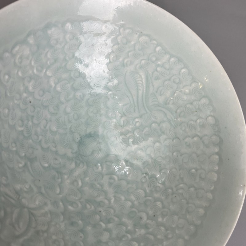 明代 青白釉水波纹大碗 - 图12