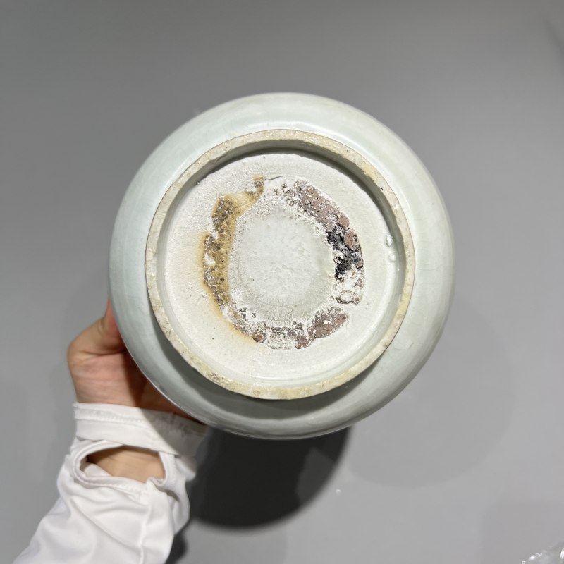 明代 青白釉狮钮套壶 - 图10