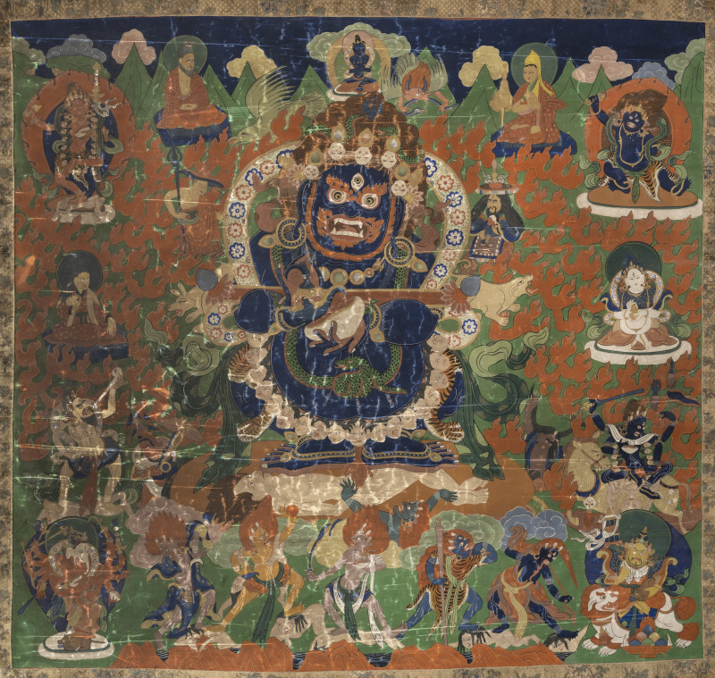 A large thangka depicting Panjaranata Mahakala