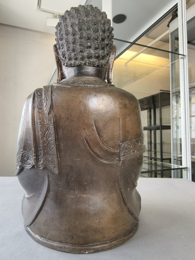 A BRONZE FIGURE OF BUDDHA SHAKYAMUNI - 图7
