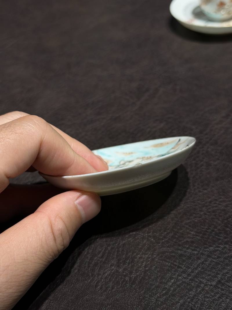 清乾隆 粉彩花鸟纹茶具一套25件 - 图105