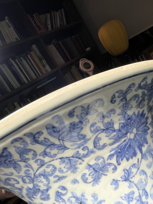 清雍正 青花锥拱穿花龙纹大尊 - 图22