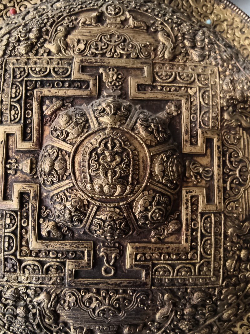 A PARCEL GILT-COPPER MANDALA - 图11