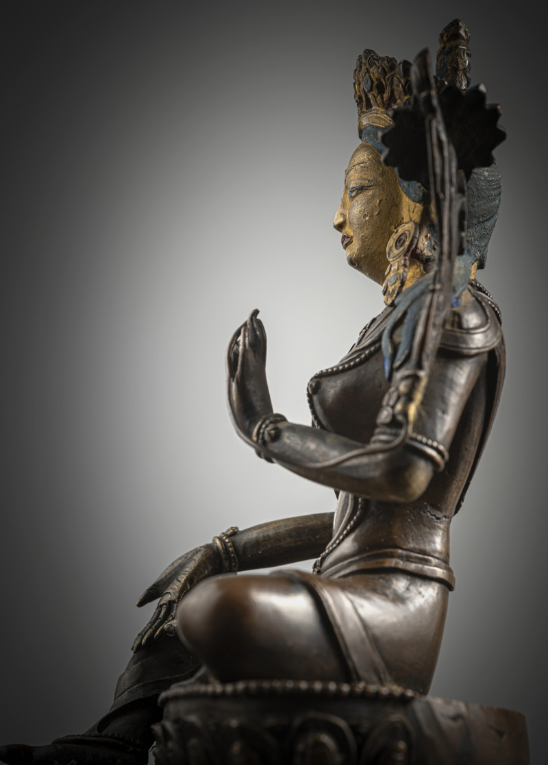 A BRONZE FIGURE OF SYAMATARA - 图3