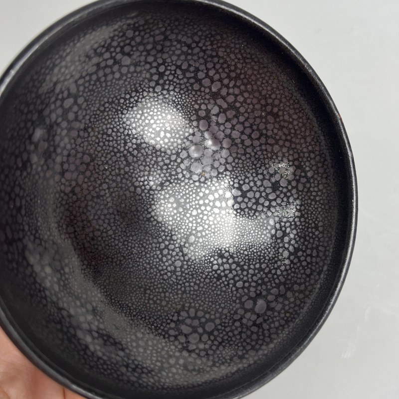 明代 黑釉油滴盏 - 图13