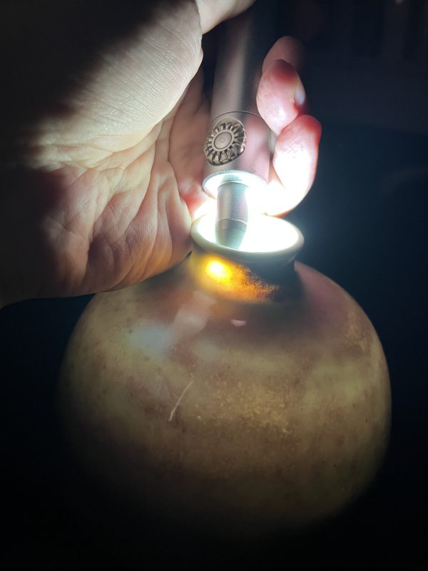清康熙 豇豆红釉暗刻团龙纹太白尊 - 图20