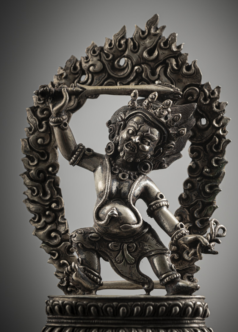 A SILVER FIGURE OF ACALA - 图5