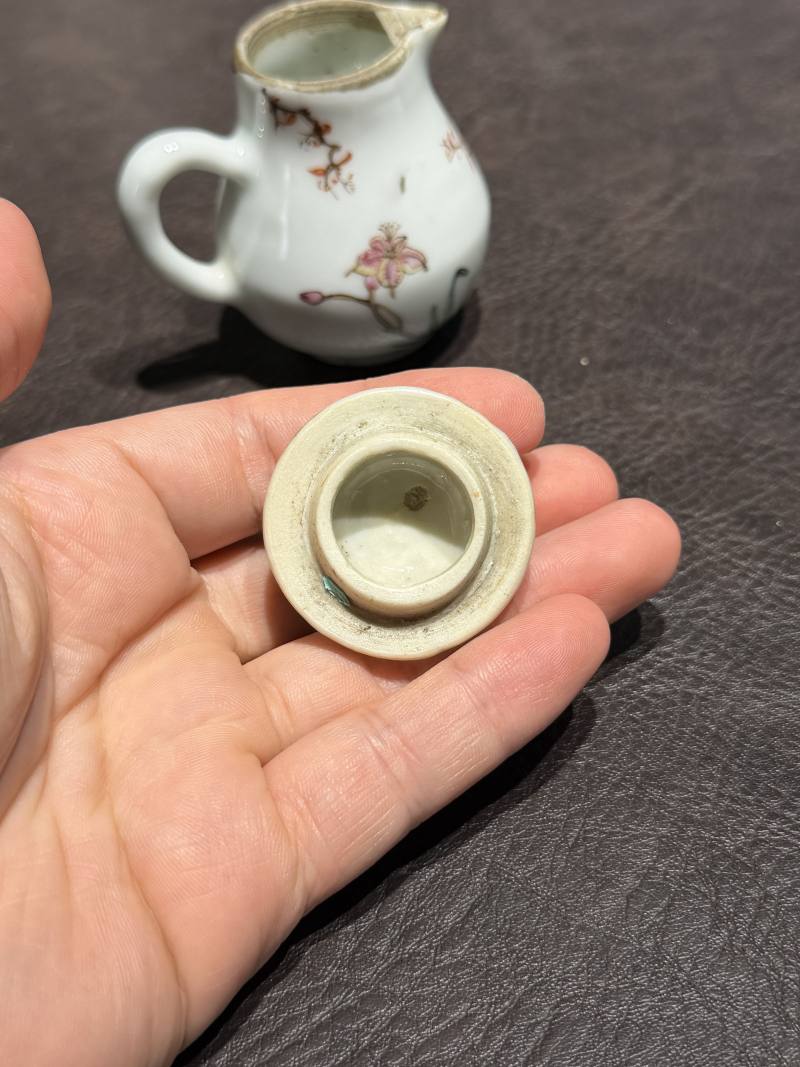 清乾隆 粉彩花鸟纹茶具一套25件 - 图72