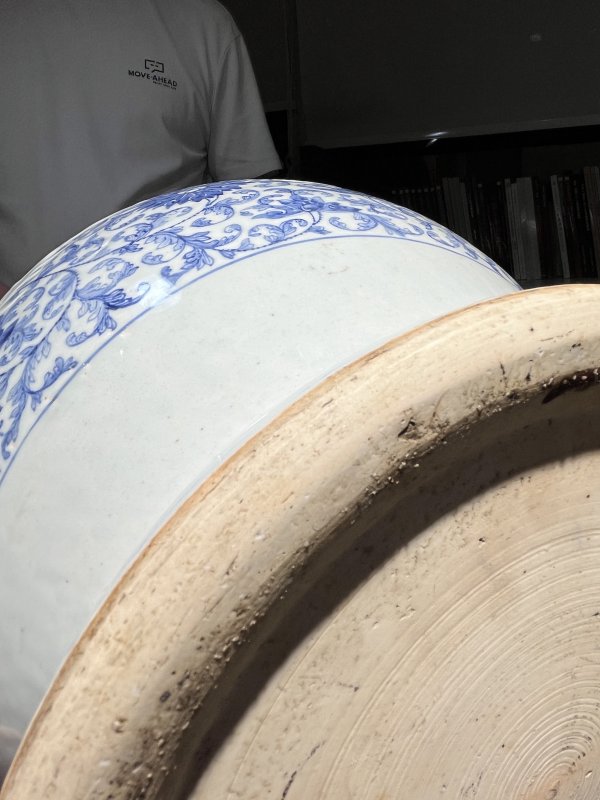 清雍正 青花锥拱穿花龙纹大尊 - 图29