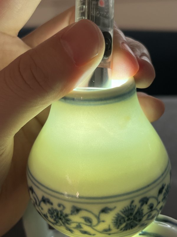 明永乐 青花绶带耳葫芦抱月瓶 - 图15