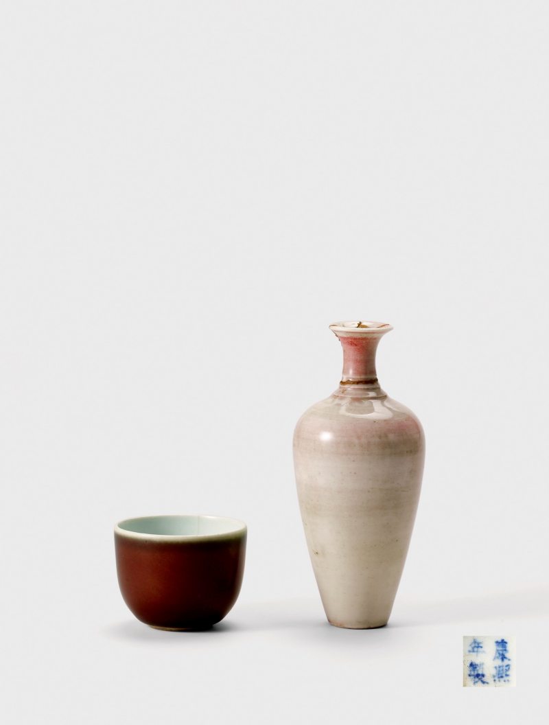 清康熙·豇豆红釉莱菔尊