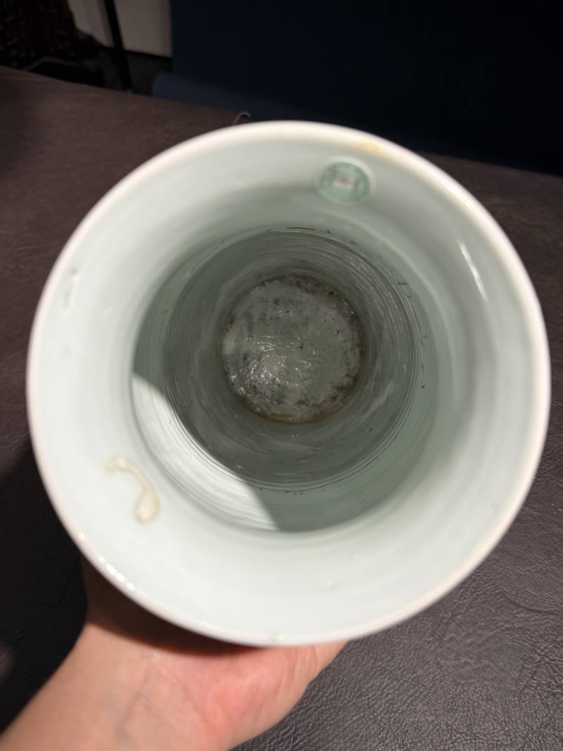 明崇祯 青花江西十景之“徐亭烟柳”图筒瓶 - 图15