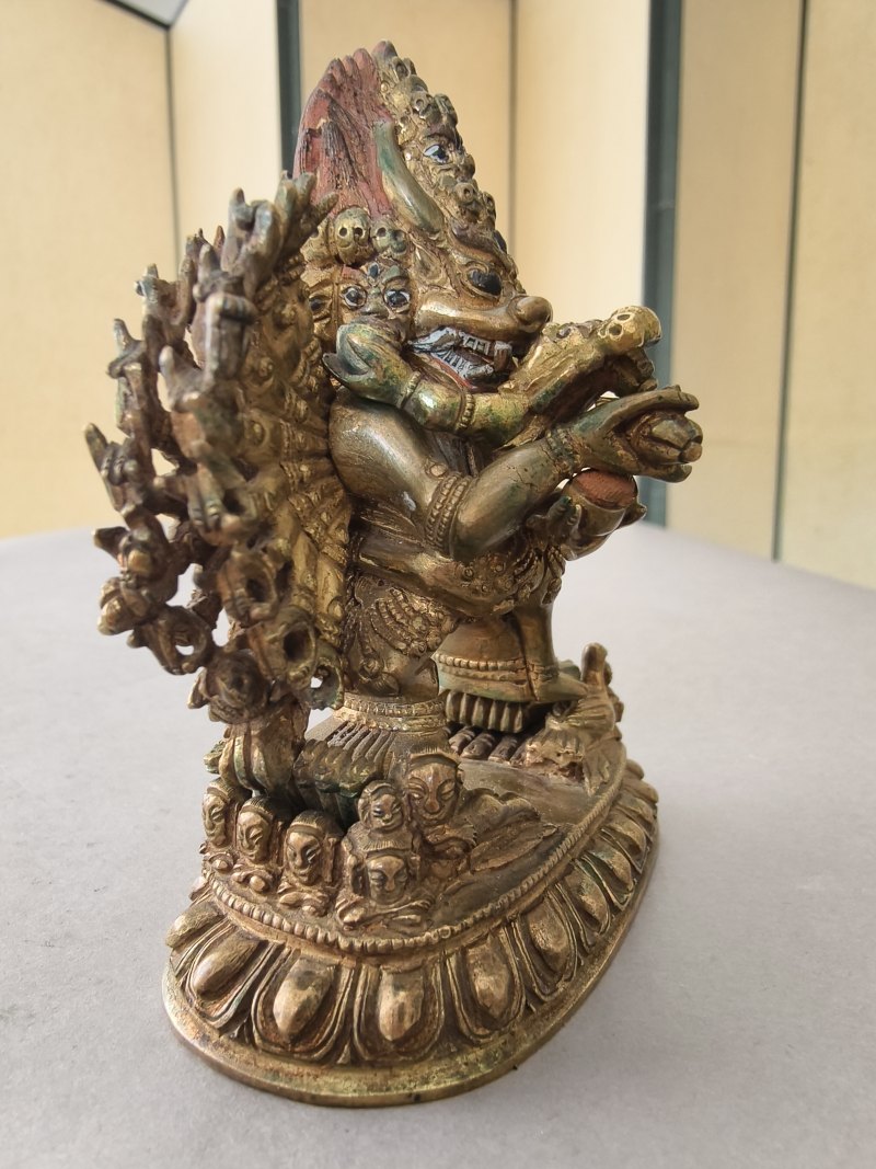 A GILT-BRONZE FIGURE OF VAJRABHAIRAVA - 图21