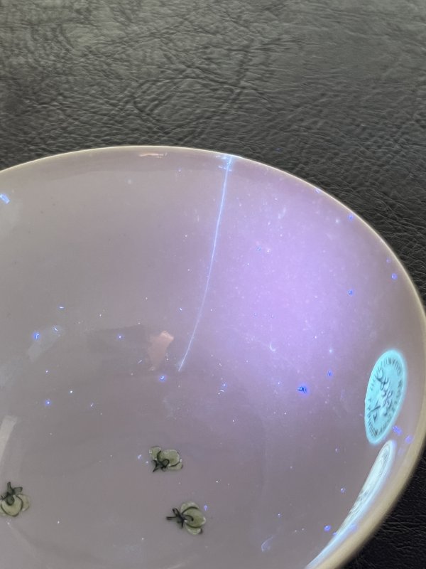 清乾隆 粉彩折枝花卉纹茶圆一对 - 图24