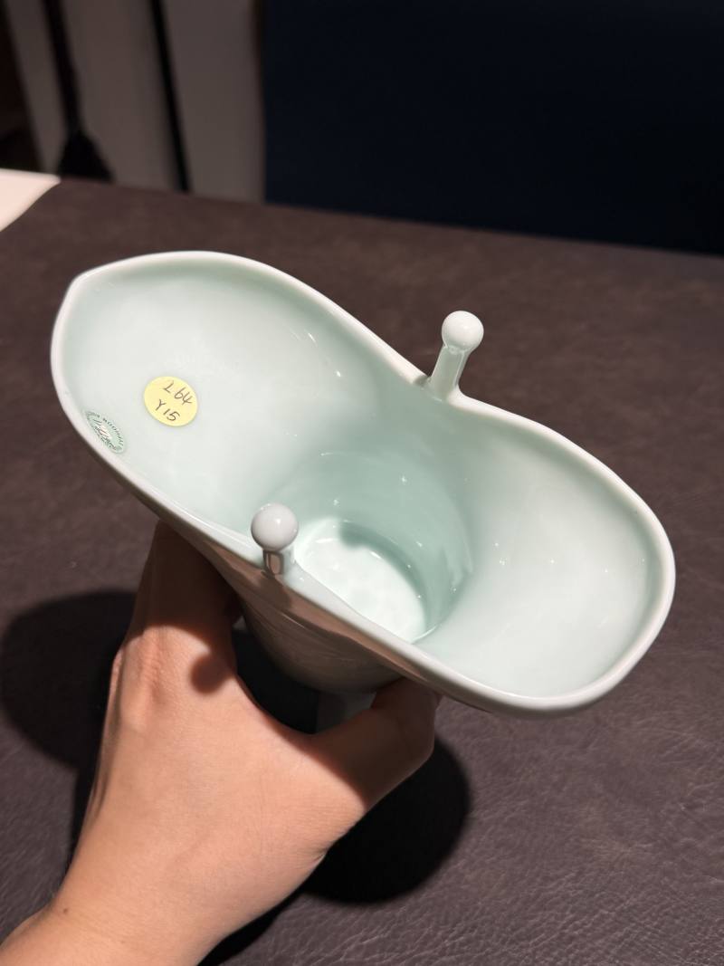 清道光 仿青铜白釉爵杯 - 图9