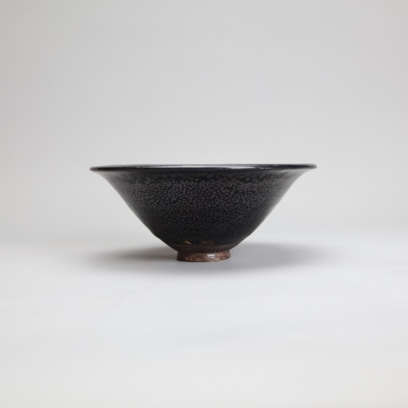 明代 黑釉银油滴茶海 - 图18