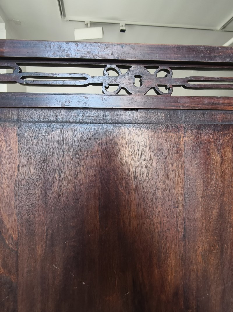 A fine carved Duan stone panel mounted as table screen - 图10