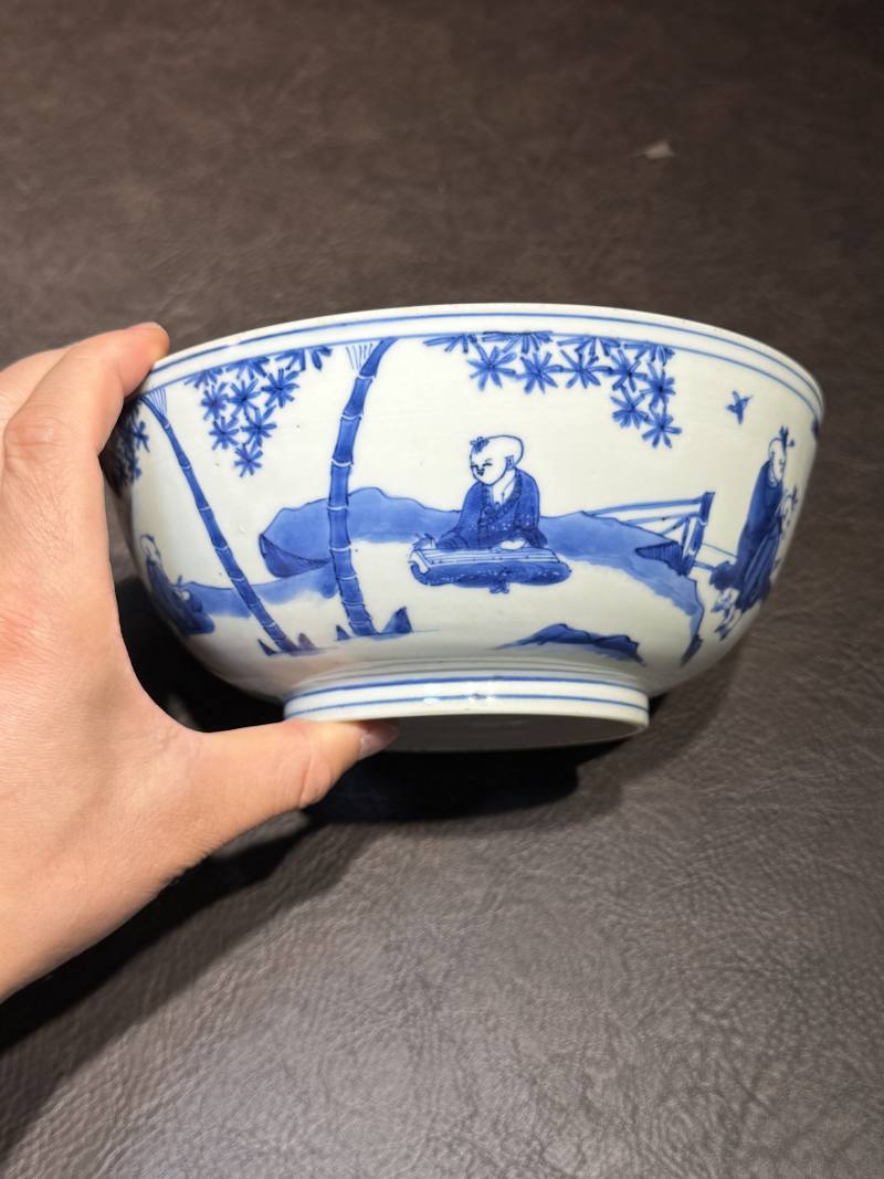 明嘉靖 青花婴戏图碗 - 图7