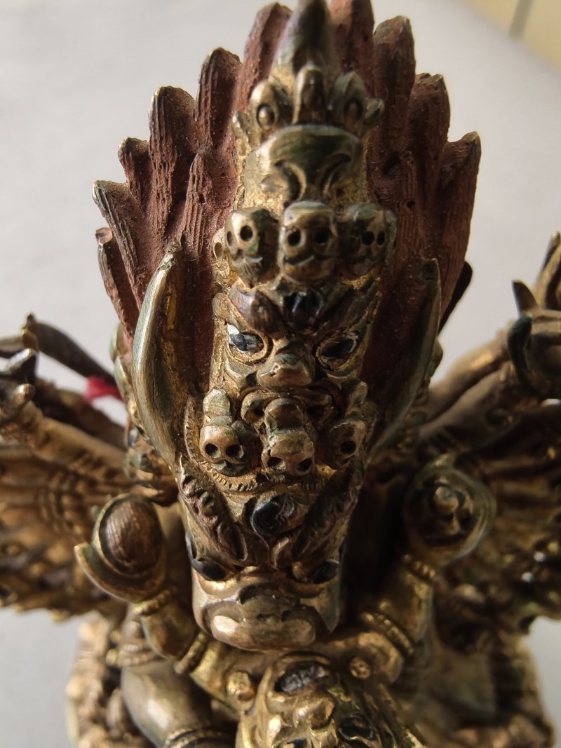A GILT-BRONZE FIGURE OF VAJRABHAIRAVA - 图11