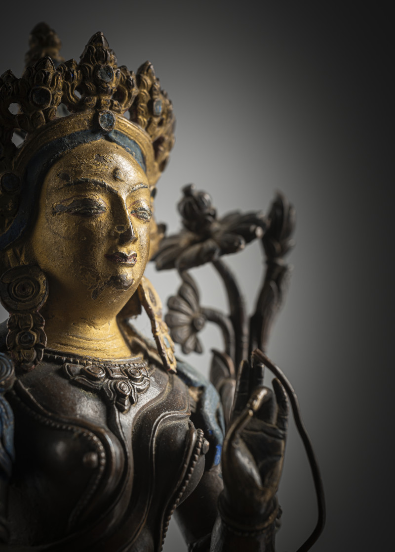 A BRONZE FIGURE OF SYAMATARA - 图4