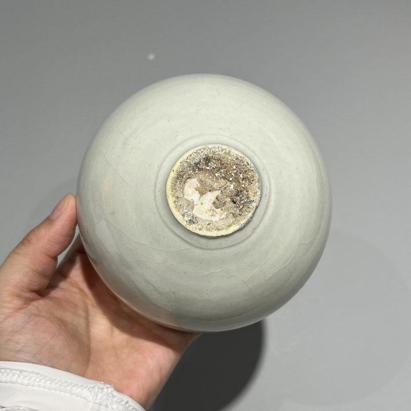 明代 青白釉束颈钵 - 图10