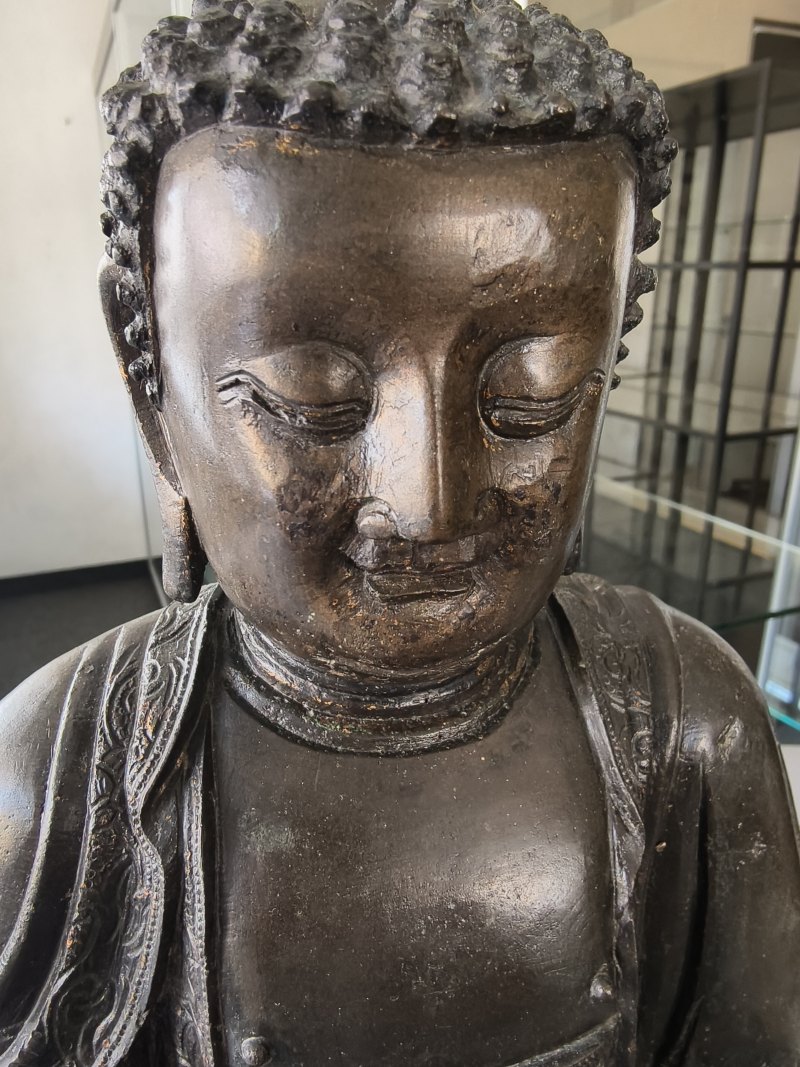 A BRONZE FIGURE OF BUDDHA SHAKYAMUNI - 图10