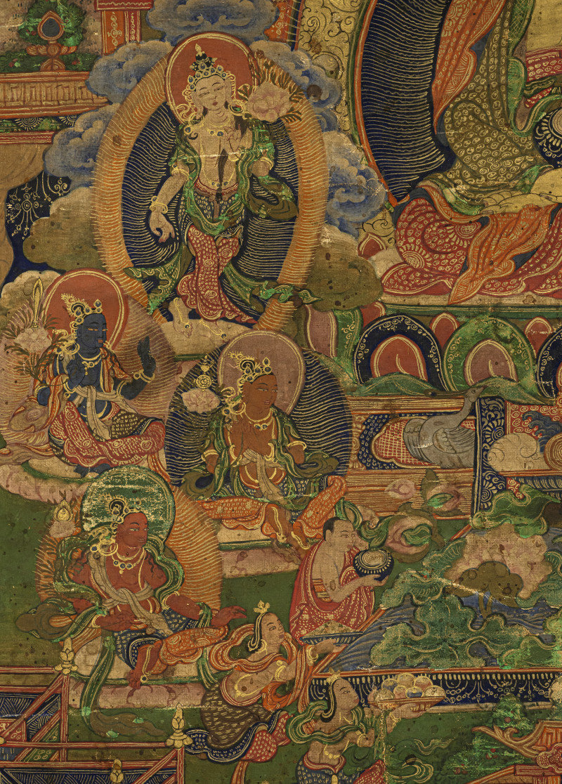 A THANGKA DEPICTING BUDDHA AMITABHA - 图3