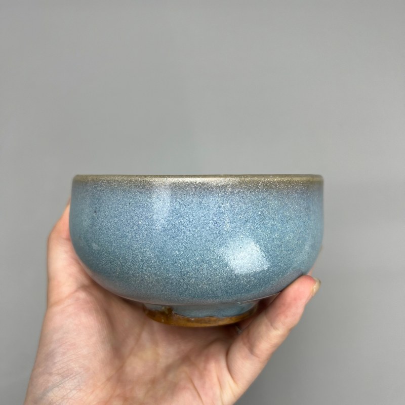 明代 钧窑天蓝釉钵 - 图14