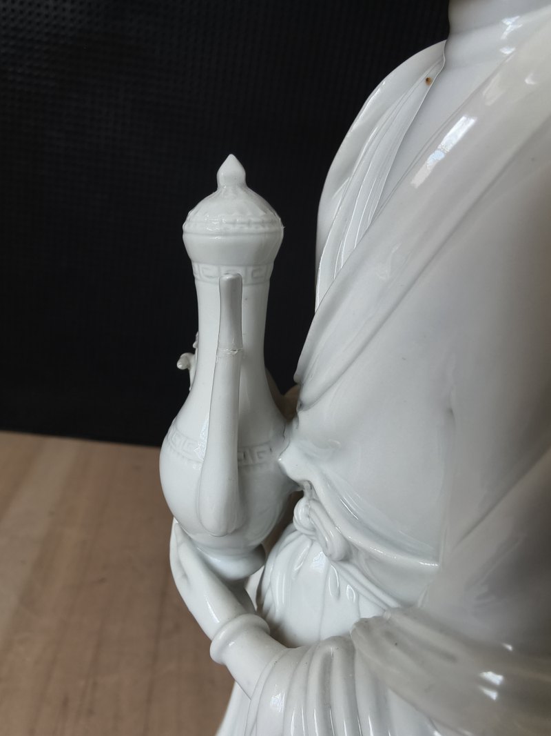 A Dehua figurine of an immortal with a deer and a jug - 图13