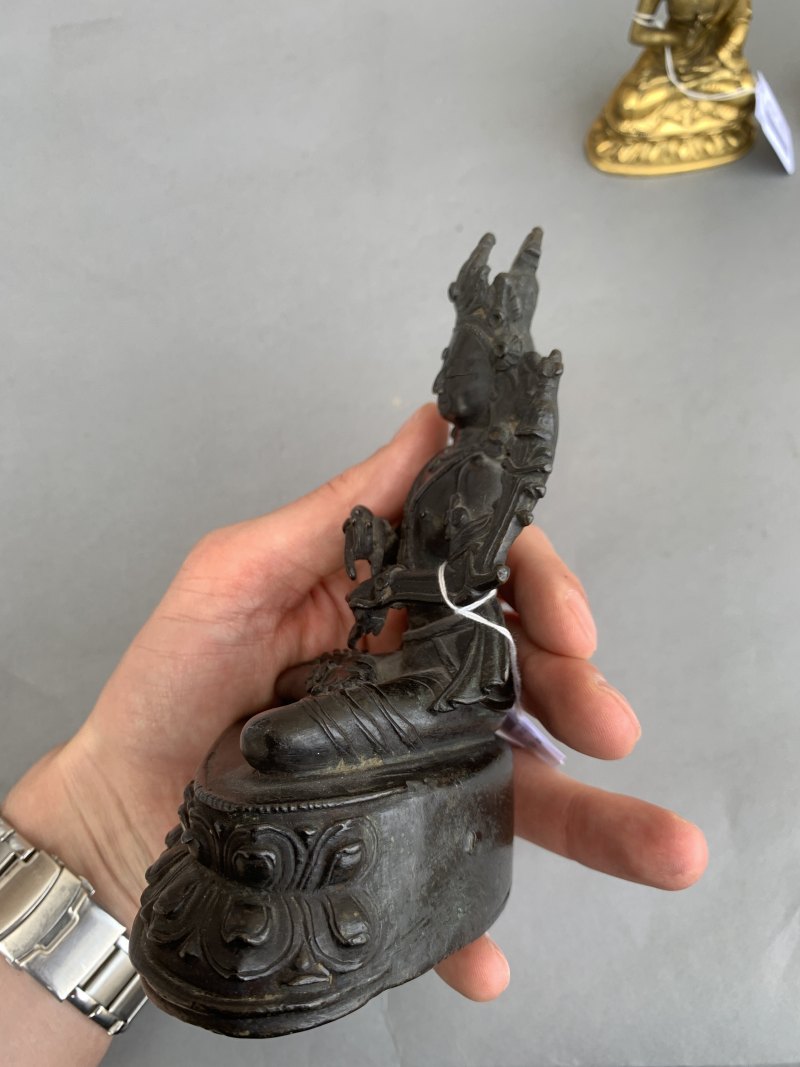 A BRONZE FIGURE OF VAJRASATTVA - 图7