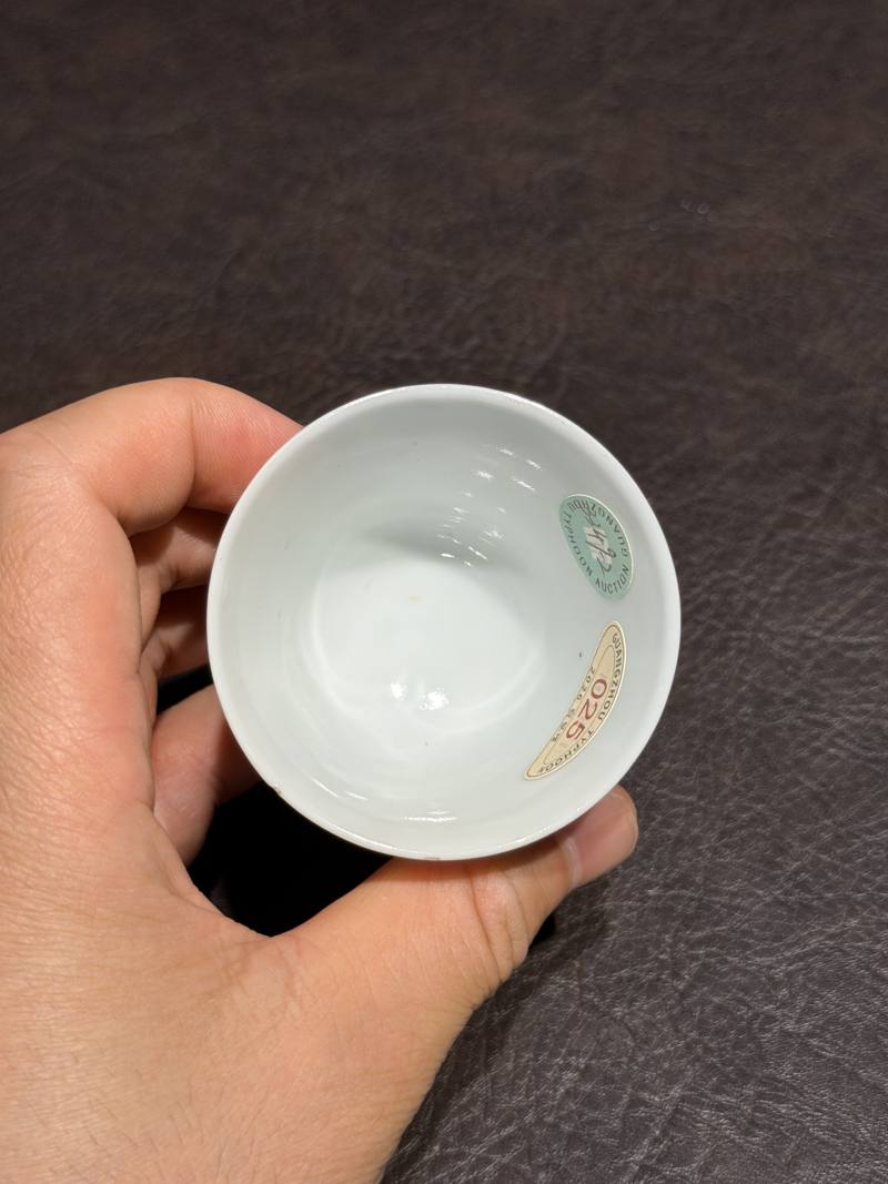 清光绪 粉彩花鸟纹杯 - 图6