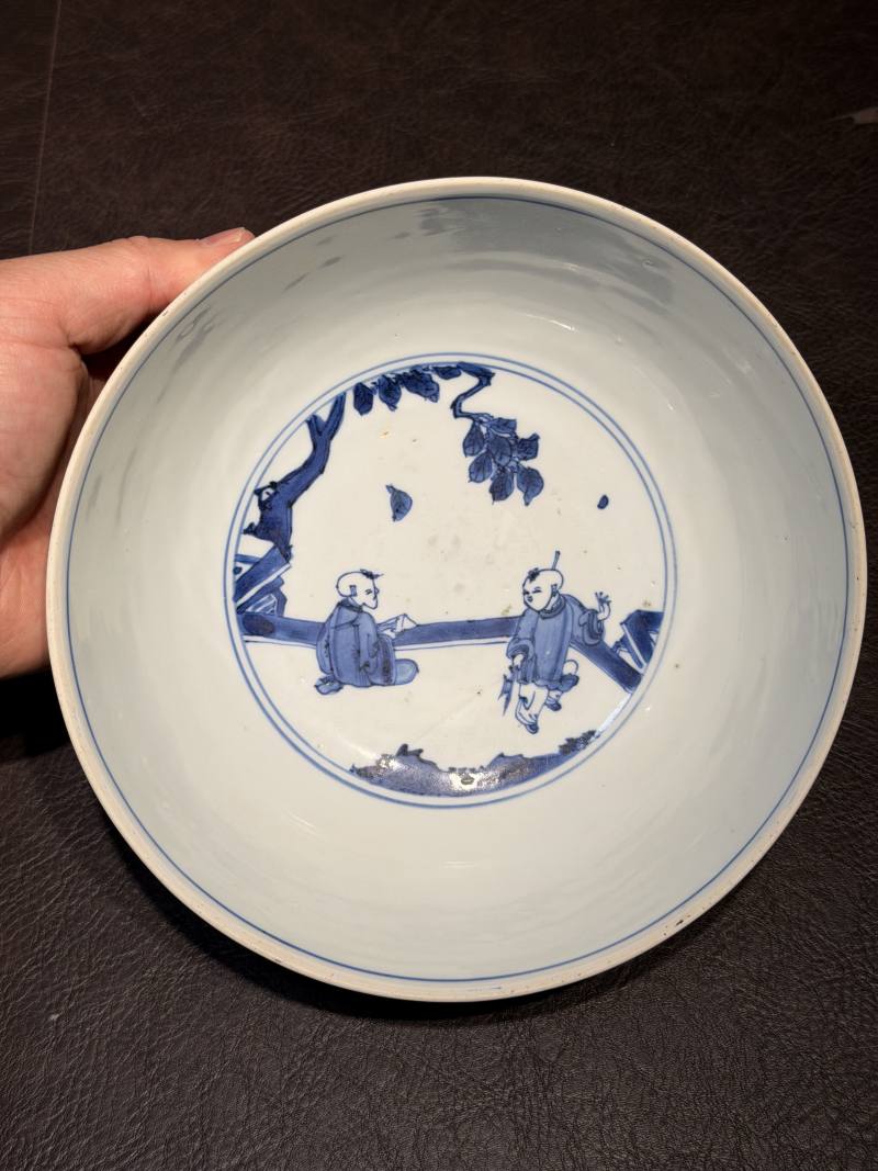 明嘉靖 青花婴戏图碗 - 图9