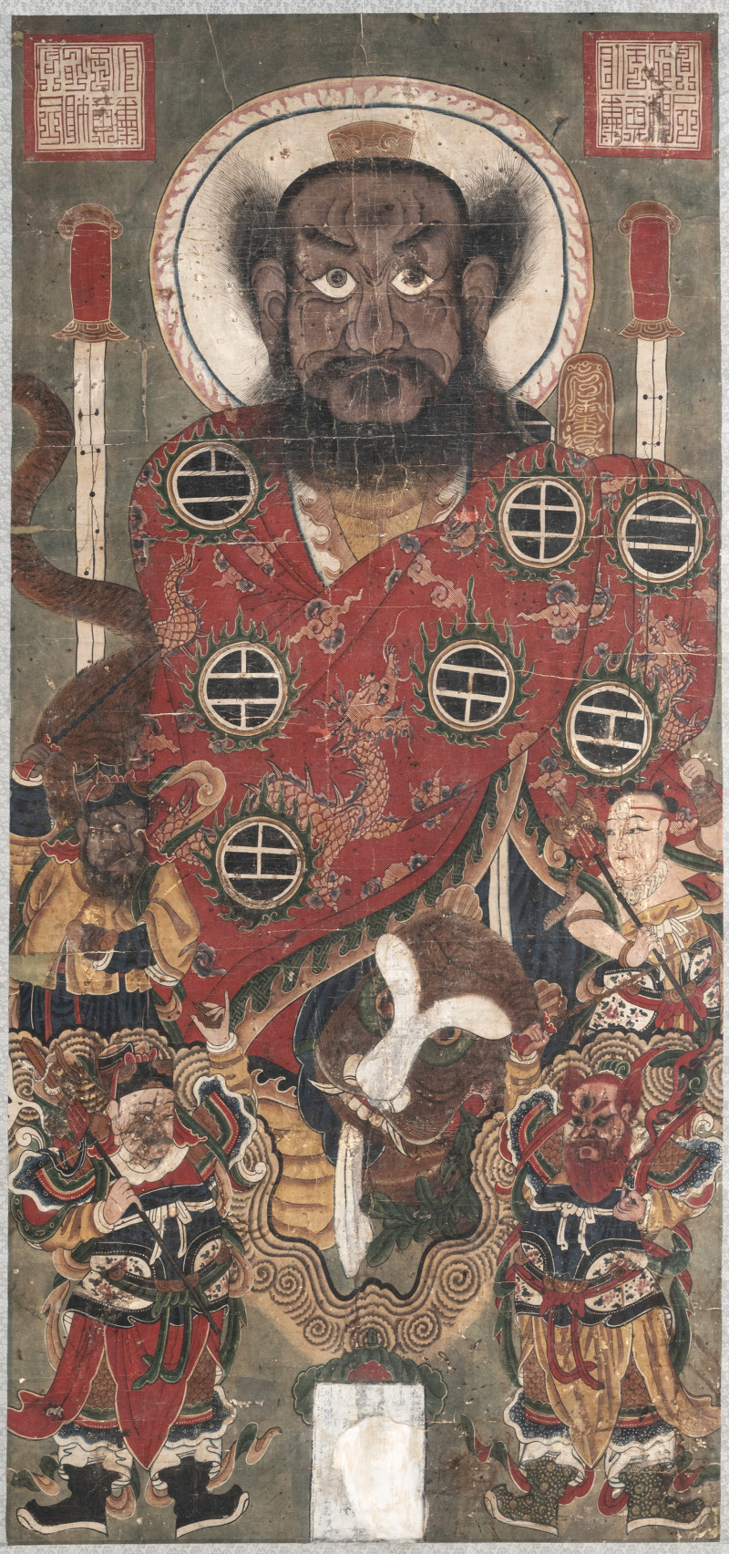 A ceremonial Yao painting with Master Zhang