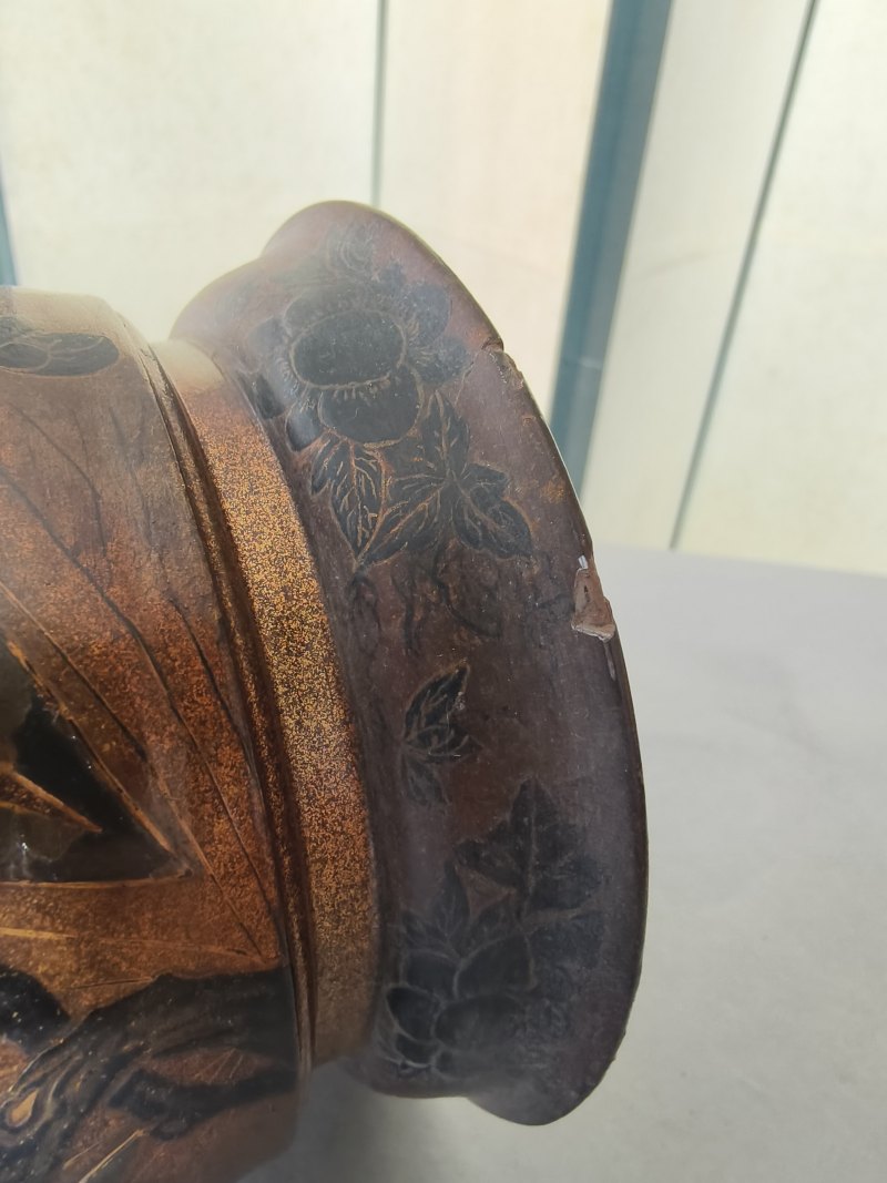 A very rare lacquer and gilt-bronze duomuhu jug with cover - 图22