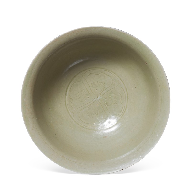 明代 青釉高足大碗