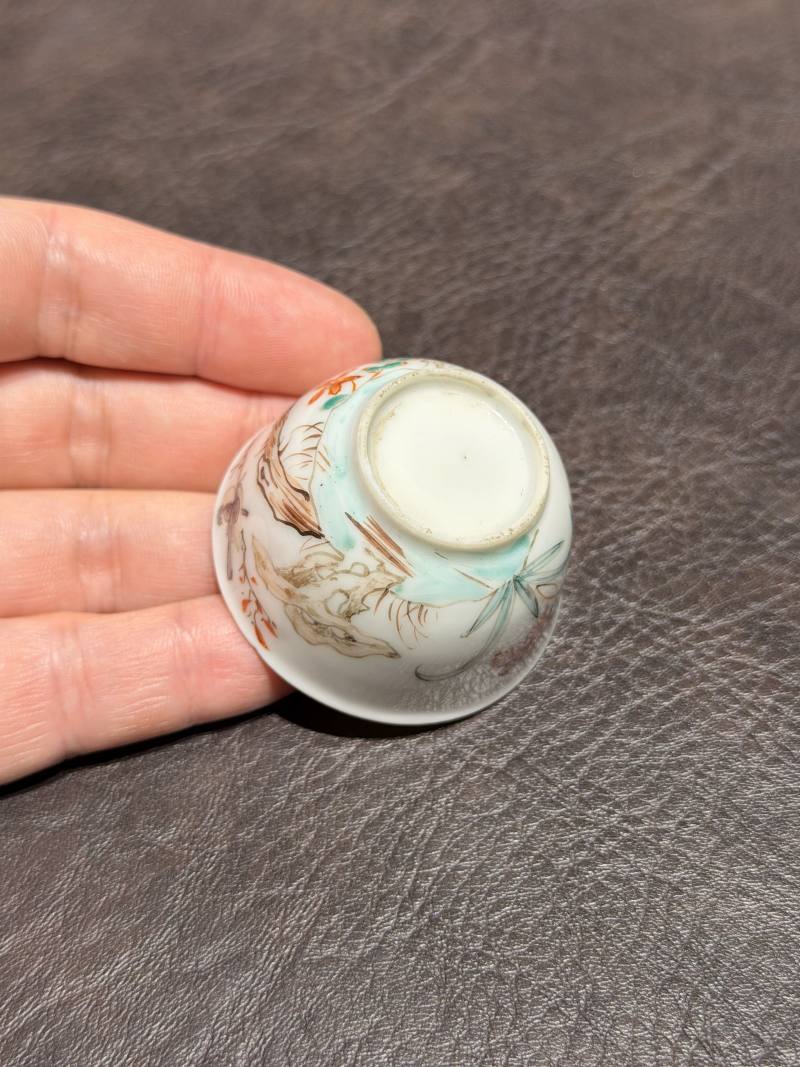 清乾隆 粉彩花鸟纹茶具一套25件 - 图112