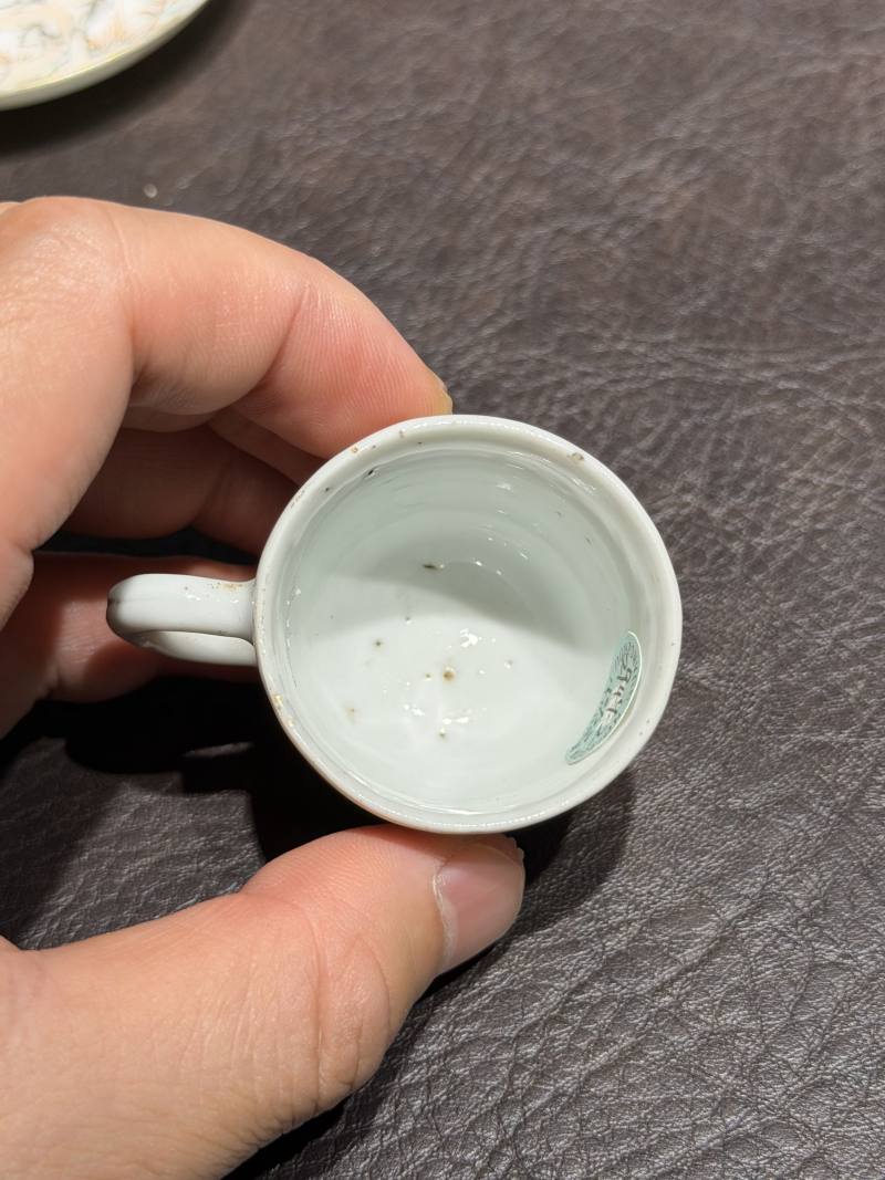 清乾隆 粉彩花鸟纹茶具一套25件 - 图78