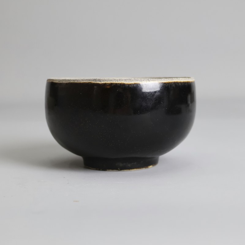 明代 黑釉芒口钵 - 图8