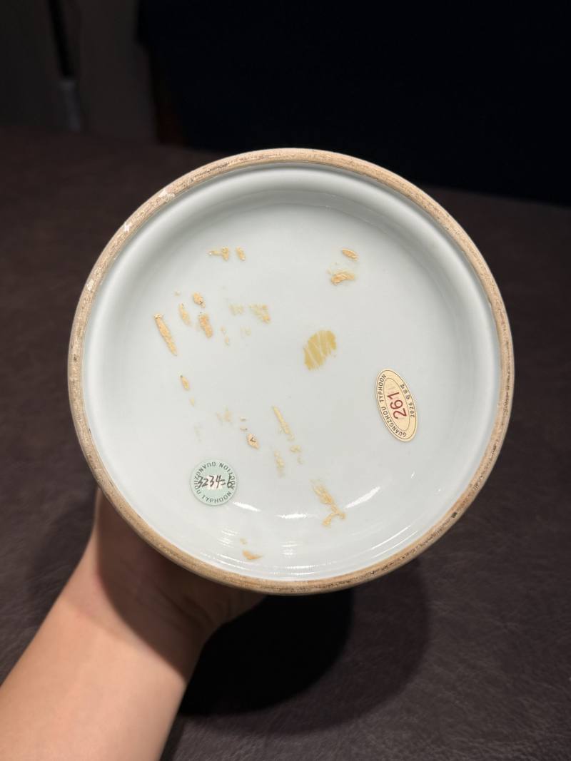 清乾隆 青花缠枝莲纹烛台 - 图21