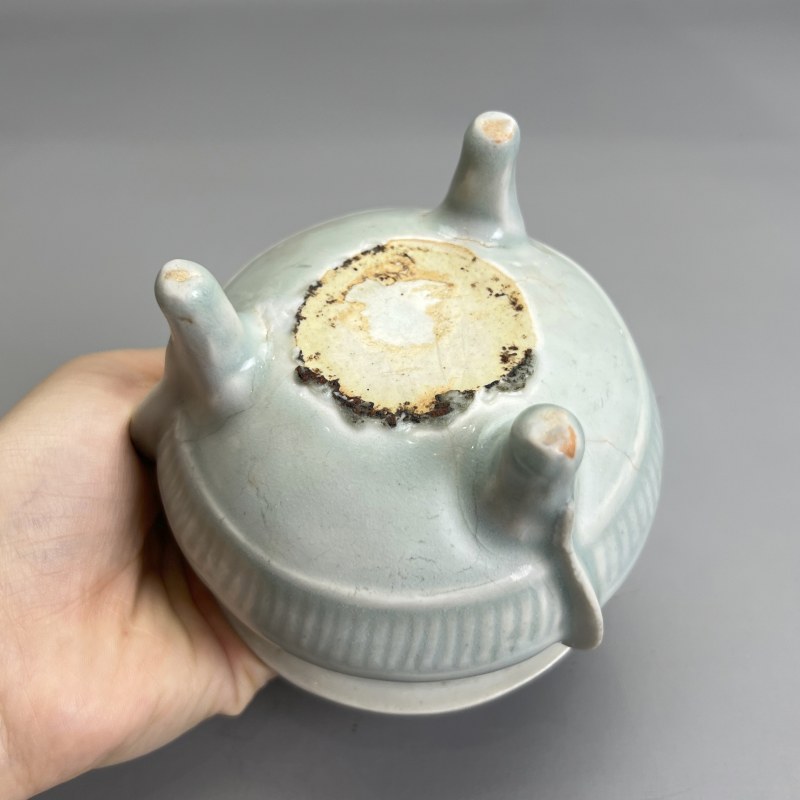 明代 青白釉鬲式炉 - 图16