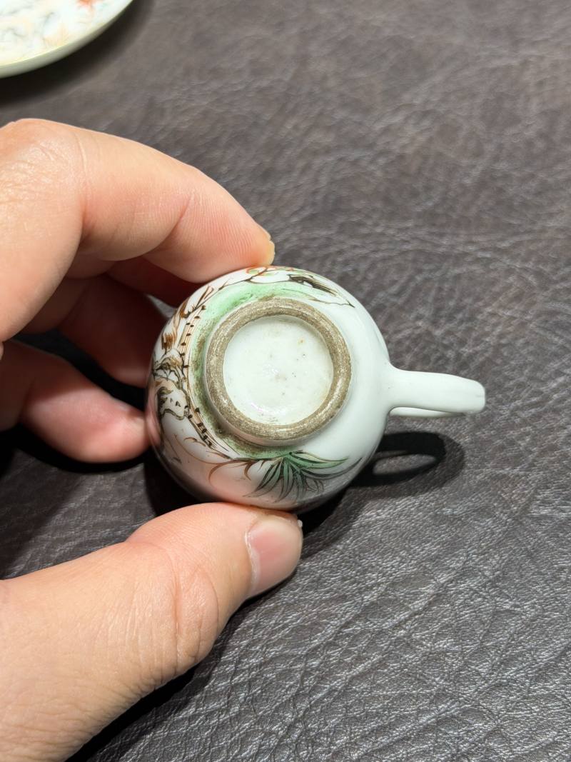清乾隆 粉彩花鸟纹茶具一套25件 - 图79