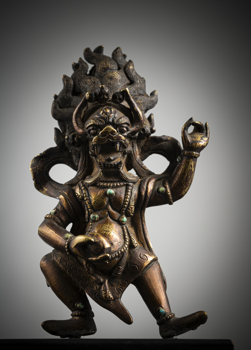A BRONZE FIGURE OF YAMA - 图3