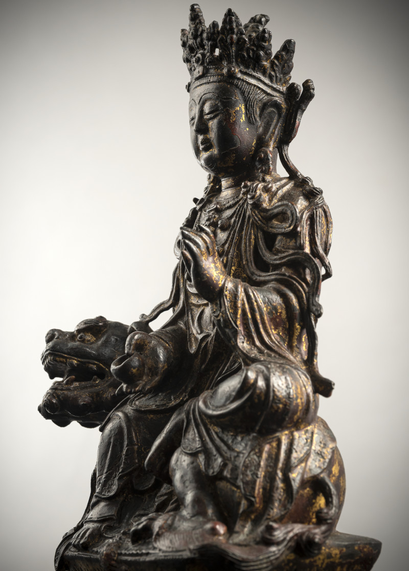 A BRONZE FIGURE OF GUANYIN - 图4