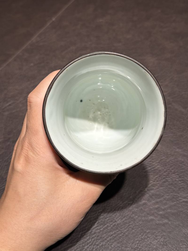 明崇祯 青花花卉纹高足杯 - 图9