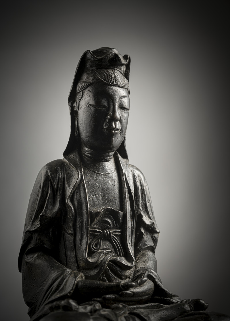 A bronze figure of Guanyin - 图4