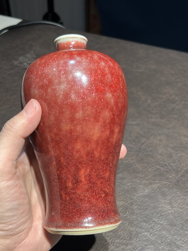 清康熙 郎窑红釉梅瓶 - 图10