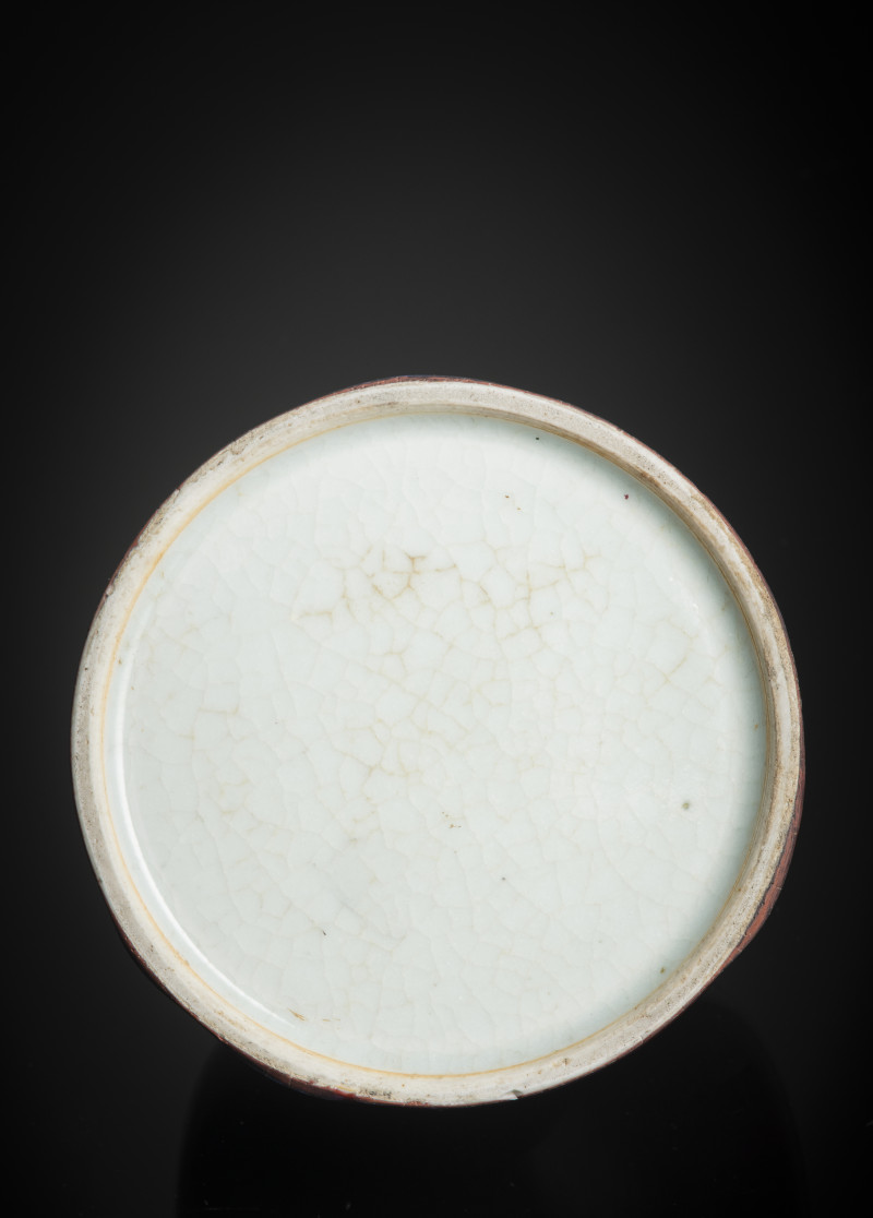 A beehive Flambé-glazed porcelain brush washer - 图5